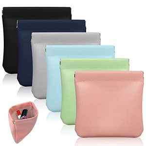 Personalized Snap Closure Leather Pouch, Pouchic Snap Closure Pouches <b>Box</b> - Product Image 1
