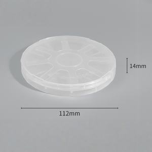 Boîte de transport pour plaques monocouche <span class=keywords><strong>Hinix</strong></span> de 1 pouce de diamètre - Recyclable - Utilisation optique - Comprend un couvercle et un ressort - 10 ensembles/paquet - Product Image 5