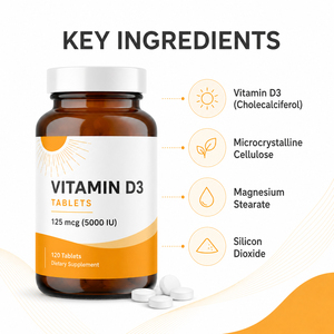 Complément Alimentaire Premium 10000 UI Calcium Vitamine D3 K2 Comprimé Améliore la Densité Osseuse Soutien Immunitaire Énergie Vitamines Minéraux 60 - Product Image 2