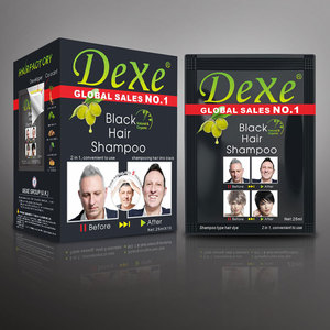 Crème colorante pour cheveux <span class=keywords><strong>DEXE</strong></span> Magic, nouvelle arrivée, 2 en 1, couleur noire, shampooing 25 ml * 10 sachets, bon prix pour adultes, hommes et femmes, <span class=keywords><strong>utilisation</strong></span> à domicile ou en salon - Product Image 6
