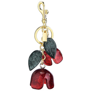Porte-clés tendance en métal imprimé lettres fleuries, motif rose élégant, pour sac, en promotion - Product Image 6