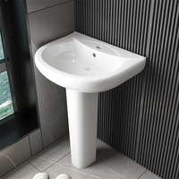 Lavabo en céramique moderne Lavabo lavabo de salle de bain Lavabos Lavabos Lavabo sur pied Lavabo à main autoportant