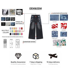 Conjunto de Chaqueta y Pantalones Vaqueros Vintage para Mujer, Estilo Otoñal, Chaqueta de Solapa con Botones y Bolsillos, Jeans Rectos - Product Image 4