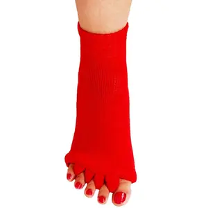 Calcetines personalizados para Yoga, deportes, gimnasio, cinco dedos, separador, alineación, masaje para el dolor, salud, prevención de calambres en los pies
