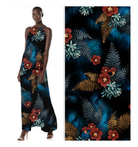 重30*68 120gsm放电印花梭织somali bati人造丝织物女裙 - Product Image 1