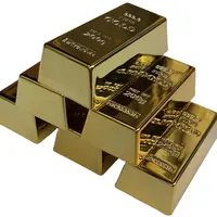 Großhandel Gravur Logo 1 gramm 999 Silberbarren Goldbarren 1 Unze gefälschte/echte vergoldete Stangen 24 Karat reines Goldbarren Souvenir