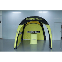 Tente de réception gonflable ODM/OEM, personnalisable pour exposition, stand de salon professionnel, en polyester 600D, imperméable, résistant aux UV, durable et portable