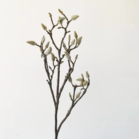 Vente chaude Branche de magnolia artificielle en soie de 87 cm Fleur de bourgeon Polyvalente Maison Noël Saint-Valentin Diplôme Halloween
