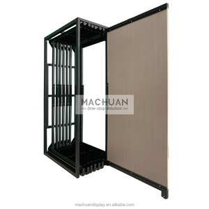 Showroom đá cẩm thạch hiển thị đứng với đẩy kéo trượt gạch phong cách hiện đại Rack cho hiệu quả sản phẩm trình bày - Product Image 2