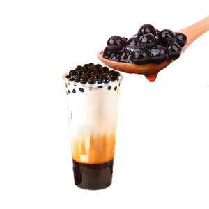 Perles de gelée d'herbe moelleuses en vrac pour les boutiques de bubble tea, vente en gros, ingrédient alimentaire de haute qualité, approvisionnement en sac - Product Image 1