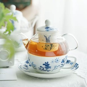 Juego de té para beber té individual de lavanda MSH, Mini tetera bonita, fácil de llevar el dinero - Product Image 4