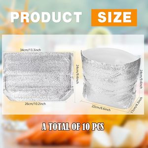Sac isotherme personnalisé en aluminium jetable pour la livraison de repas à emporter - Product Image 2