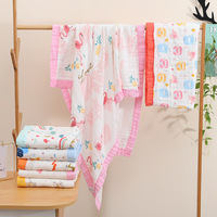Ventes en gros de couvertures pour tout-petits, couvertures en mousseline de bambou à motifs d'animaux