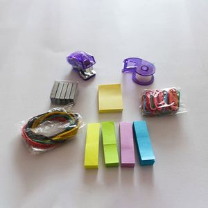 Unionpromo Super Deluxe Office Kit Juego de papelería de plástico portátil para estudiantes de dibujo escolar - Product Image 5