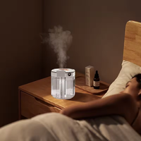 Humidificateur silencieux à affichage numérique USB de 2 litres, désinfection, veilleuse, trois modes de pulvérisation, femmes enceintes, bureaux, foyers, hôtels