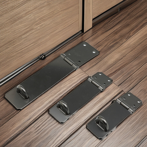 Dễ dàng cài đặt cửa thép carbon khóa chống trộm hộ gia đình phần cứng với ổ khóa Clasp cổng <span class=keywords><strong>Hasp</strong></span> STAPLE cho Nhà kho chốt - Product Image 2