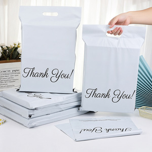Bolsas de Envío de Doble Capa Reforzadas con Impresión de Agradecimiento, Bolsa Blanca para Logística y Envíos - Product Image 1