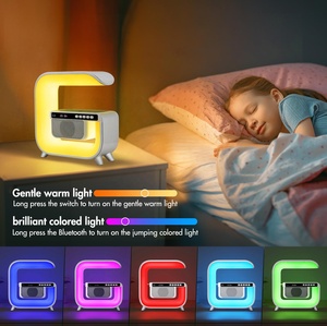 HYTO Regalo <span class=keywords><strong>de</strong></span> Navidad Reloj despertador <span class=keywords><strong>Cargador</strong></span> inalámbrico con altavoz Luz nocturna colorida <span class=keywords><strong>Cargador</strong></span> <span class=keywords><strong>de</strong></span> teléfono móvil inalámbrico para <span class=keywords><strong>iPhone</strong></span> 14 - Product Image 4