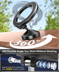 Accesorios de <span class=keywords><strong>Interior</strong></span> de coche Soportes de teléfono Móvil magnético Pegajoso Nueva aleación Plegable Soporte de teléfono de coche magnético Rotación 360 - Product Image 3
