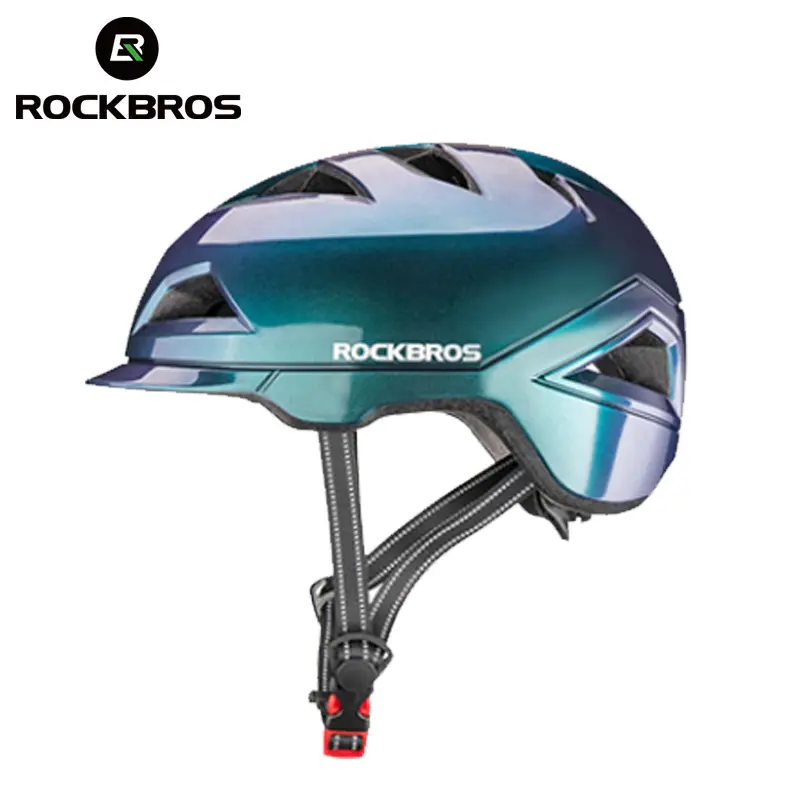 ROCKBROS-Casco de seguridad para bicicleta, ultraligero, moldeado integralmente