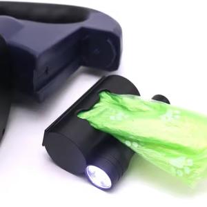 Portátil doble perro caminar retráctil 3M poliéster mascota tracción cuerda cinturón Simple rotación entrenamiento pequeños gatos perros gratis - Product Image 3