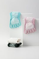Chaussettes de Pilates professionnelles antidérapantes pour femmes, à cinq doigts, à bout ouvert, pour Reformer et Gyrotonic, personnalisables