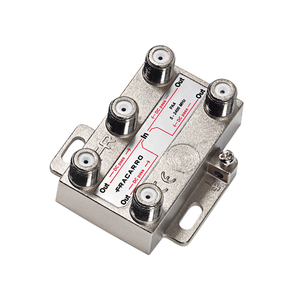Divisor Vertical de 4 Vías Fracarro, Conector F, Divisor de Video Metálico para TV Satélite 5 2400 Mhz - Product Image 1