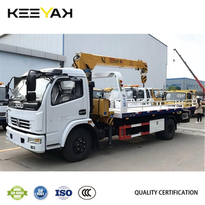 Camion tracteur DongFeng 4x2 fabriqué en Chine, plateforme coulissante professionnelle, camion de dépannage, camion de remorquage, sous-élévateur pour le sauvetage et la récupération - Product Image 2