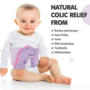 Almohadilla Térmica para Bebés, Alivio de Cólicos, Gases y Estómago Enfadado, Envoltura Térmica para el Abdomen con 2 Paquetes de Gel para Recién Nacidos y Bebés - Product Image 4