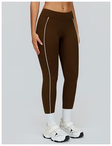 En gros Legging de yoga une pièce à compression, effet sculptant, avec lignes de <span class=keywords><strong>couture</strong></span> décoratives, pour l'entraînement, style mode, coupe ajustée, surpiqûres contrastées - Product Image 4