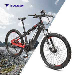 Bicicleta Eléctrica de Montaña TXED de 27.5 Pulgadas, 36V/250W, Motor <span class=keywords><strong>Central</strong></span>, 10 Velocidades, Suspensión, Batería de Litio de 13Ah, <span class=keywords><strong>Amortiguador</strong></span> Deportivo - Product Image 1