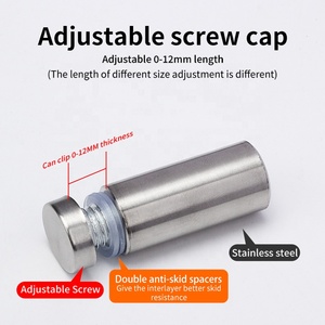 Kits de vis de <span class=keywords><strong>fixation</strong></span> en acier inoxydable pour panneaux publicitaires, supports muraux en pierre, panneaux en verre et affichages artistiques - Product Image 6