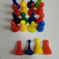 Ensemble de pièces de jeu de société en plastique, accessoires de jeu de société chinois, composant de pièce de jeu en plastique