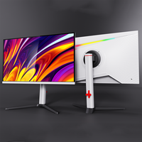 Moniteur de jeu plat ou incurvé 27 pouces pour ordinateur, 180 Hz, 165 Hz, écran LCD pour PC de bureau