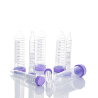 Tube à centrifuger conique en plastique à fond en V transparent, gradué, 15 ml, 50 ml, 12000 g/9000 g