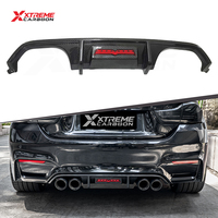 Diffuseur arrière en fibre de carbone sèche XTREME, finition brillante, kit carrosserie pour BMW F80 M3 F82 M4 2014-2020
