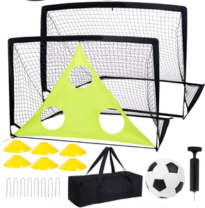 <span class=keywords><strong>But</strong></span> de football pliable 2-en-1 à prix de gros, kit <span class=keywords><strong>complet</strong></span> avec cible de tir amovible et accessoires - Product Image 1