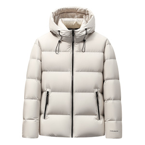 Veste d'hiver épaisse en duvet de faucon noir Berserk, fermeture éclair décontractée, imperméable, à capuche, coupe droite, pour homme, 80% de duvet, Eastbound and <span class=keywords><strong>Down</strong></span> - Product Image 4