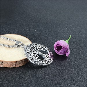 yunnique <b>Tree</b> Of Life Pendant Stainless Steel Round Celtic Design Unisex <b>Necklace</b> Gift - Product Image 5