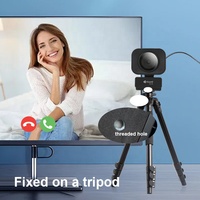 Webcam Digital USB D4 HD 2K dengan Fokus Otomatis untuk Streaming Web Warna Hitam Tersedia