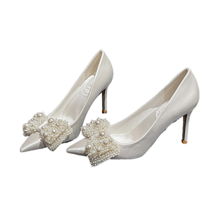 Chaussures de bureau en gros pour le printemps, escarpins élégants à talons fins et fermés, en PU respirant et antidérapant, pour femmes - Product Image 4