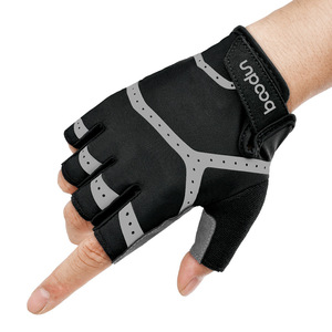 Half-Finger Cycling <b>Gloves</b> Breathable Non-Slip Lightweight Wear-Resistant Microfiber For Outdoor Training Adult Unisex - Product Image 3