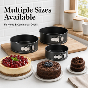 Non Stick Oven DIY Black 6 Pcs Different Size High Quality Baking Not-stick Springform Round Cake <strong>Mould</strong> - Product Image 4