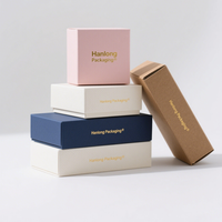 Boîtes d'expédition en carton ondulé en papier imprimé personnalisé Boîte de papier pliante pour bague à bijoux Boîtes à bijoux pour entreprise
