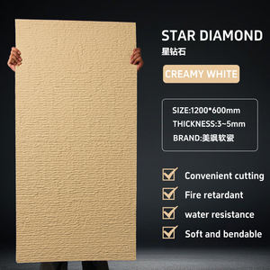 Meisa-Panel de listón insonorizado de pared de piedra suave decorativo curvo <span class=keywords><strong>gris</strong></span> claro - Product Image 5