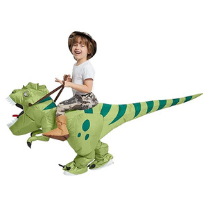 Unisex <strong>Inflatable</strong> Dinosaur <strong>Costume</strong> <strong>Riding</strong> T Rex Air Blow up Funny Fancy Dress Party Halloween <strong>Costume</strong> for Kids Adult - Product Image 6