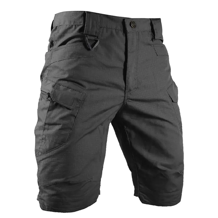Men's Short Trousers Multiple Pockets Casual Lightweight Straight Leg Outdoor Pants for Work Sports Hiking