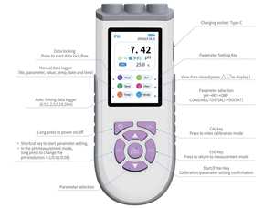 PH-mètre portable PC10 pour laboratoire physique à distance Support OEM/ODM personnalisé pour mesurer l'acidité ou l'alcalinité des liquides - Product Image 4
