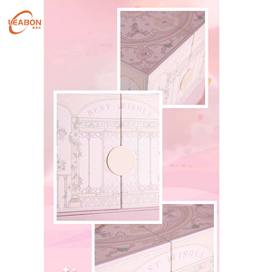 Caja de Papel Rígido Magnética de Doble Puerta con Diseño de <span class=keywords><strong>Amor</strong></span> <span class=keywords><strong>Eterno</strong></span> Personalizado, con Estampado en Dorado, para Recuerdos de Boda, Compromiso, Dulces, Joyería - Product Image 2
