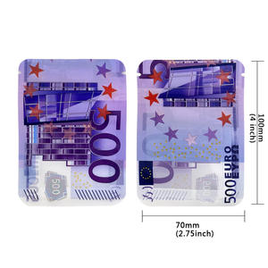 Bolsa de Papel de Aluminio con Cierre Hermético, Forma Troquelada, 3.5g, <span class=keywords><strong>Cali</strong></span> Mylar, a Prueba de Olores, para Té de Hojas Sueltas, Hierbas de Aromaterapia - Product Image 6